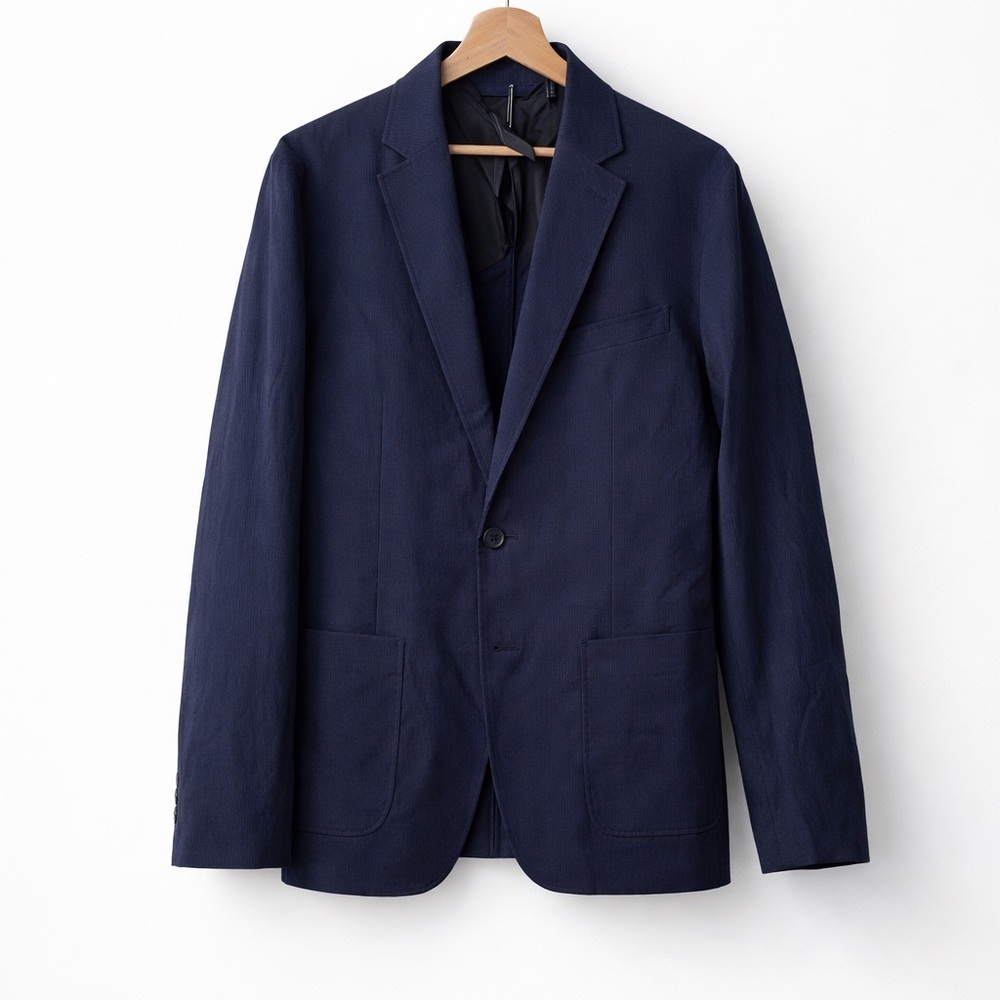 Club Monaco Navy Seersucker Blazer 40R NWT Lightweight Summer Sport Coat
